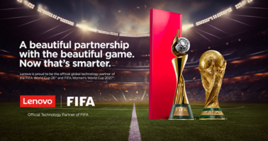 FIFA يُعيِّن Lenovo شريكاً رسمياً في مجال التكنولوجيا